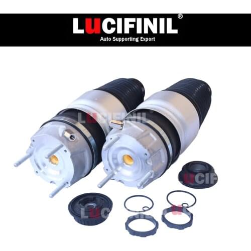 LuCIFINIL 1*Pair 2011-2013 Front Air Shock Suspension Spring Bags Fit Audi Q7 Porsche Cayenne VWTOUAGE 7P6616040N 7P6616039N