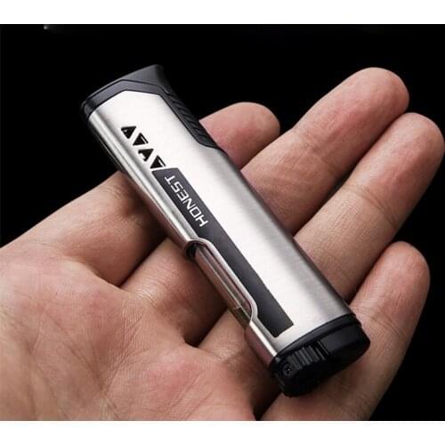 Refillable Straight Into The Windproof Lighter Personalized Gift Inflatable Lighter Smoking Accessories for Weed Gadgets for Men