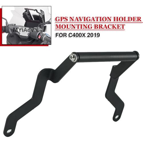 New For BMW C400X C 400 X 400X C400 2019 Motorcycle GPS Smart Phone Navigation Bracket Adapter Mounting Holder Support Black