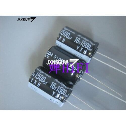 20PCS NEW RUBYCON YXH 16V1500UF 12.5X20MM Aluminum electrolytic capacitors 1500uF/16v 105 degrees 1500UF 16V