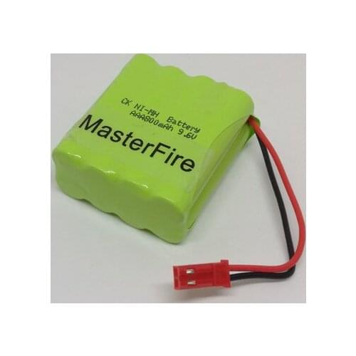 MasterFire Original 8x AAA 9.6V 800mAh Rechargeable Ni-MH Battery NiMH Batteries Pack with Plug for RC Cars RC Boat Remote Toys