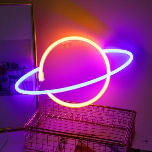 Planet Neon Signs Special LED Night Light Wall Decor Battery or USB Powered for Home Bedroom Bar UD88