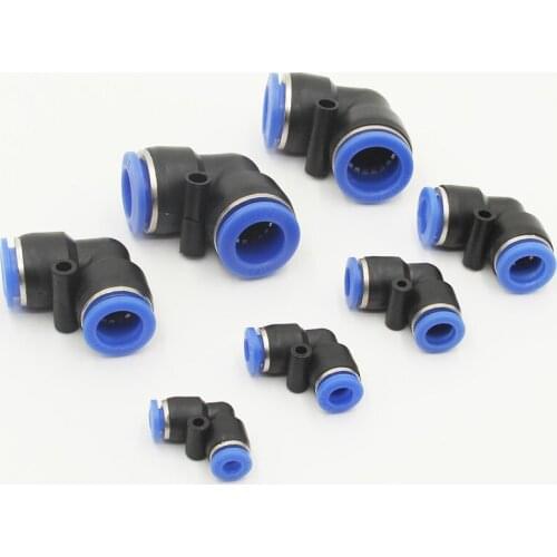 Pneumatic Fitting Tube Connector Fittings Air Quick Water Pipe Push In Hose Quick Couping 4 6 8 10 12mm PV Push in connector