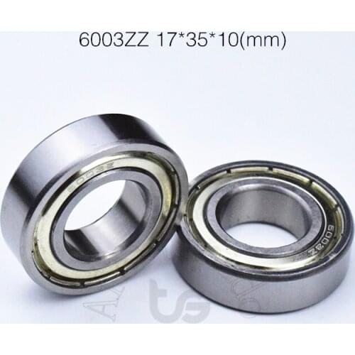 6003ZZ 17*35*10(mm) 10PieceS bearingABEC-5 metal sealing type 6003 6003Z 6003ZZ chrome steel deep groove bearing