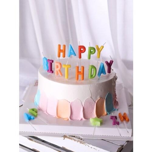 Happy set birthday candle banquet wedding child baby first supplies