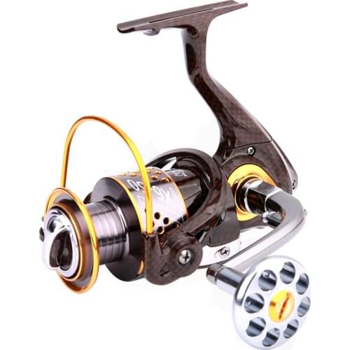 Ball Bearing 12+1 Gapless Metal Fishing Reels Spinning Lotus Hand 3000 4000 5000 6000 7000 Series Trolls Saltwater Fly Reel