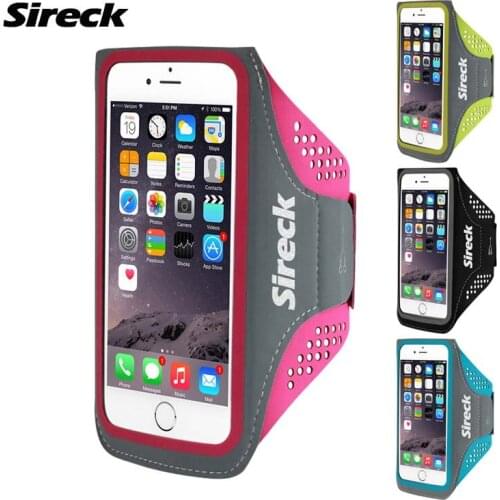 Sireck Running Bag 5.0 5.8 Inch Sport Arm Phone Holder Package Women Men Jogging Belt Fitness Pouch Gym Bag Running Accessories