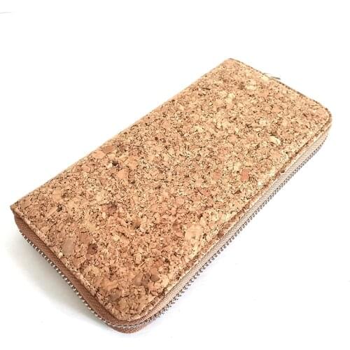 Portugal Traditional Long Cork Wallets for Women with Card Photo Holders Vegan Purse