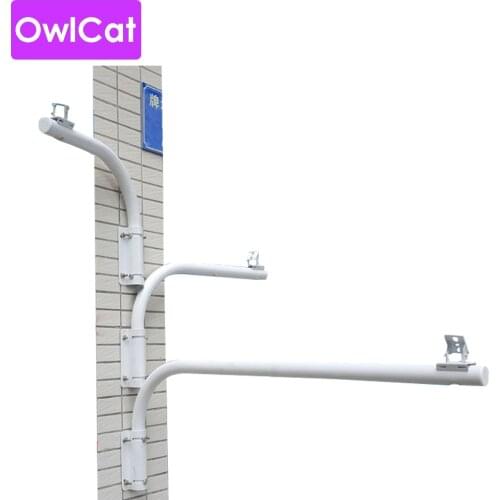 Outdoor Surveillance Camera extended bracket Wall Mounted Pole Mounts Arm Support Direction Adjustable 40CM tube 60CM length
