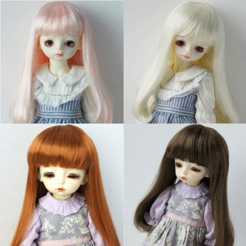 BJD SD 1/3 1/4 1/6 1/8 curls Pear head with inner buckle doll hair high temperature fiber doll wig doll accessories 24 color