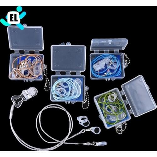 1 Set Behind The Ear BTE Hearing Aids Clip Clamp Rope Protector Holder For Children Adults Protection Accessories Nose/Ear Clips