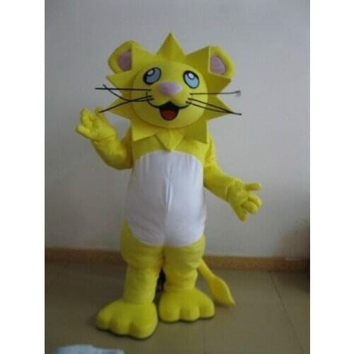 Halloween Yellow Tiger Mascot Costume Party Game Clothing Carnival