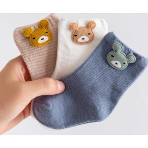 3 Pair Lytwtws Cotton Spring Autumn Cartoon Cute Kawaii Animals Newborn Baby Girl Clothes Kids Sock Socks Gift Children Sock