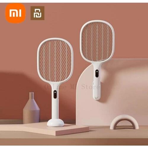 Xiaomi Youpin Qualitell USB Chargeable Electric Mosquito Swatter Dispeller Portable with LED Light Power Display Swatter