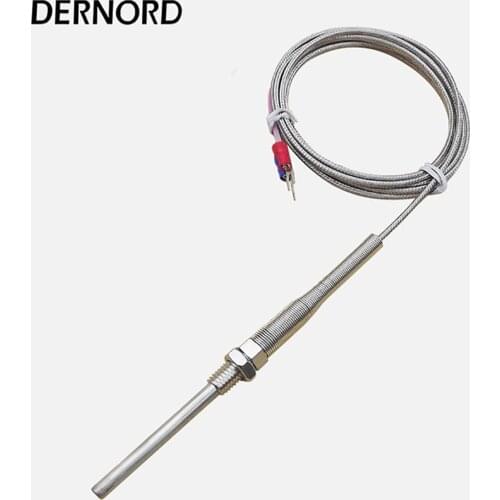 Stainless Steel Diameter 5mm Temperature Sensor Thermocouple K Probe with M8 Thread Probe Sensor