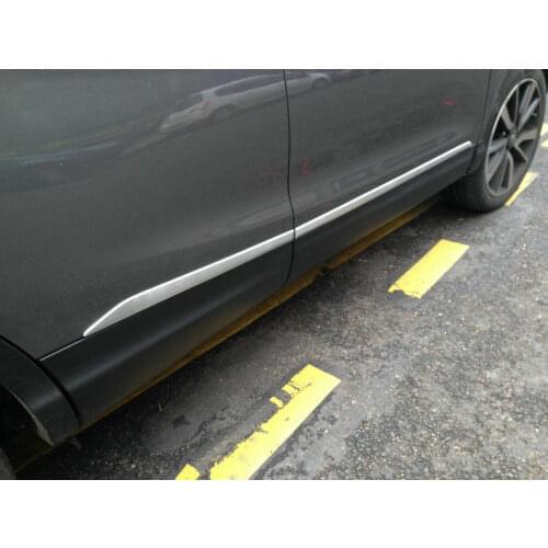 For Nissan Qashqai 2014-2018 4pc Chrome Side Door Body Bottom Molding Trim Cover