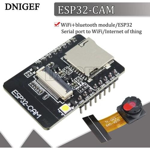 DNIGEF ESP32-CAM WiFi And Bluetooth Module ESP32-S Serial to WiFi ESP32 CAM Development Board 5V Bluetooth with Camera Module