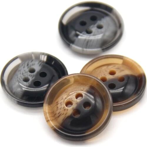 HENGC 30mm Resin Imitation Horn Coat Buttons For Clothing Windbreaker Sweaters Handmade DIY Crafts Sewing Accessories Wholesale