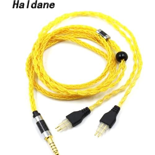 Haldane 1.25m 3.5mm 2.5mm XLR 4.4mm 8Core Silver Plated OCC Headphone Upgrade Cable For Sennheiser HD580 HD600 HD650 HDxxx HD660