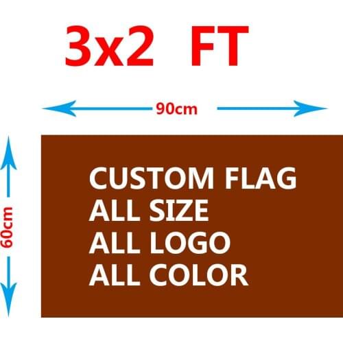 Custom gift flag 60X90cm (2x3FT) double side Polyester we design any logo any color home decoration Custom flag banner