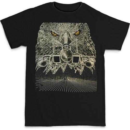 Creative Design F-15 Strike Eagle T-Shirt. Summer Cotton Short Sleeve O-Neck Mens T Shirt New S-3XL