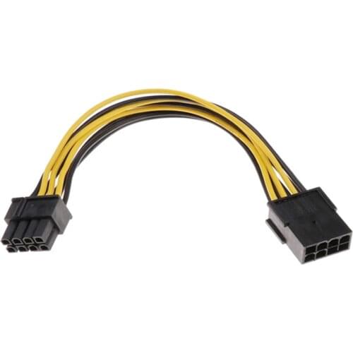 Molex 8-pin PCI Express to Pcie 8 pin (6+2) PC Motherboard Graphics Video Card Pci-e GPU VGA ATX PSU Power Extension Cable