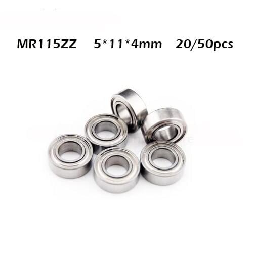MR115ZZ Bearing ABEC-1 (20/50PCS) 5*11*4 mm Miniature MR115 ZZ Ball Bearings L-1150ZZ Y04 MR115Z