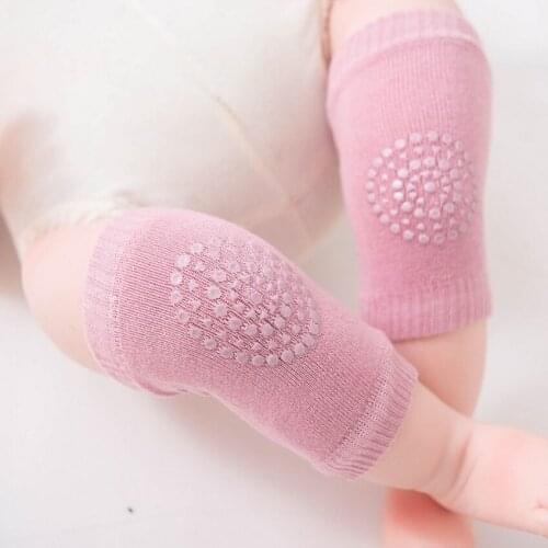 Non-Slip Dispensing Safety Crawling Baby Leg Warmers Well Knee Pads For Child Toddler Kids Kneepad Protector Soft Thicken Terry