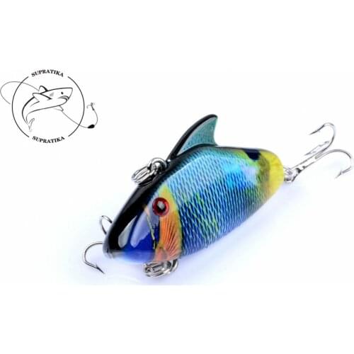 1Piece 5.5cm 7.9g 3D Eyes Lifelike VIB Floating Fishing Bait Lure Artificial Wobblers Crankbait Hard Baits For Sea Pesca
