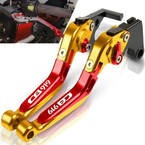 For HONDA CB919 2001 2002 2003 2004 2005 2006 2007 2008 Motorcycle CNC Adjustable Extendable Foldable Brake Clutch Levers CB919