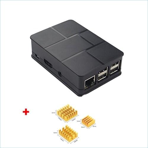 S ROBOT Raspberry Pi 3 shell ABS shell black protective shell cover shell Raspberry Pi 3 Model B shell box RPI123