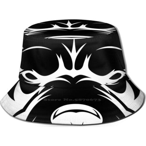 Staf Shire Bull Terror Foldable Panama Bucket Hat Cap Terror Hardcore Staffie