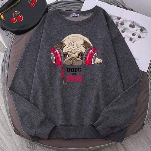 Goyg The Pug Cartoons Print Men Hoodies Fashion Casual Sweatshirts Autumn 2020 Hip Hop Hoodie Mens Harajuku Fleece Pullover