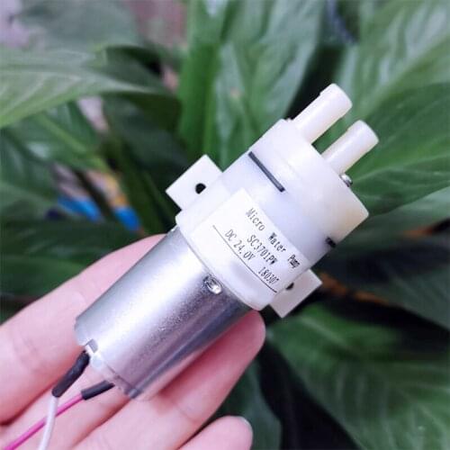 Mini 370 Water Pump Self-priming Pump Mute Vacuum Pump DC24V 22 MA, Ultra-thin Magnet, Carbon Brush 370 Motor Pump for Water