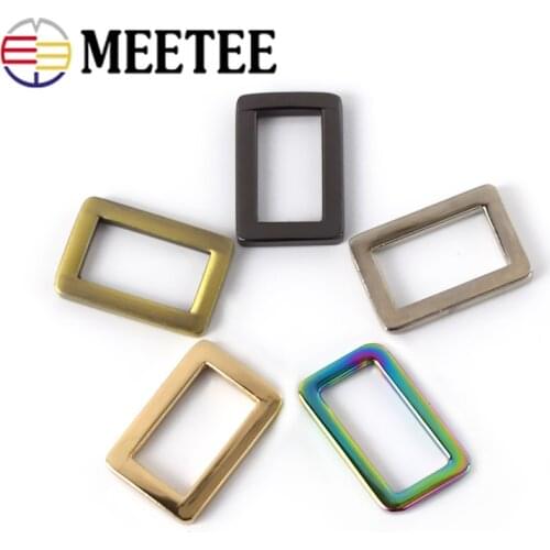 10/30pcs 25mm Meetee Bag Strap Buckles Adjustable Belt Webbing Buckle Metal Clasp for Backpack Dog Collar DIY Accessories