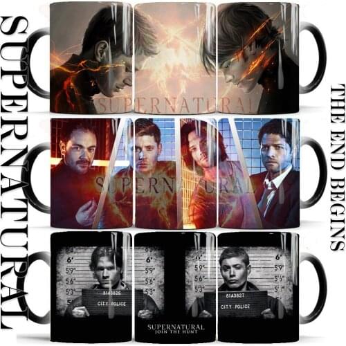 2020 Supernatural Mug Color Changing Mugs Hot Heat-sensitive Reactive Ceramic Coffee Tea Milk Cup Dropshipping