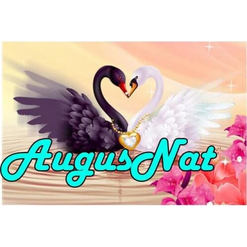 5d diy diamond painting swans full round daimond embroidery wedding pebble puzzle picture animals diamant mosaic sticker birds