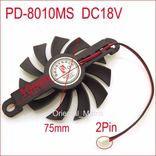 Free Shipping BRUSHLESS DC FAN PD-8010MS 18VDC 2Pin For RH2104/-RH2103/QH2102/RH2107/QH2101 Induction Cooker Cooling Fan