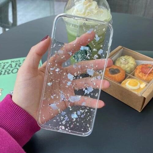 For Xiaomi Mi Note 10 Lite Pro Note10 Case Silver Foil Shell Flakes Cover for Redmi 10 Pro 10S