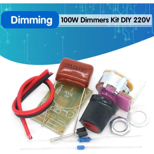 Dimmers Dimming Unassembled Kit 100W DIY Suite Trousse Boards Switch Table Lamps 100 Watts Integrated Circuits Electronic Parts