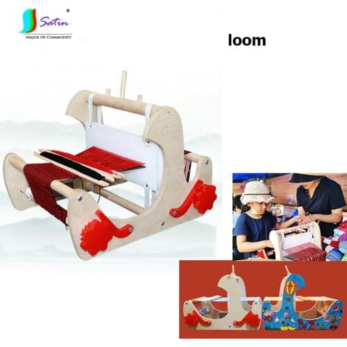 Home Baby Girl and Boy Diy Handmade Tool Small Wooden Loom Machine Kindergarten Scarf Knitting Tool Loom A0713L