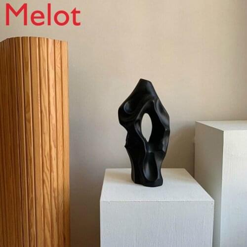 Customized Niche Chinese Retro Sculpture Vase Decoration Abstract Art Style Decoration Table Decoration Living Room Tall Vase