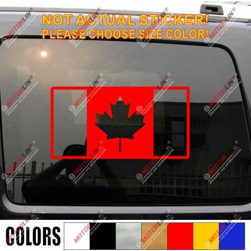 Canada Flag Canadian Decal Sticker Maple Leaf Car Vinyl pick size color no bkgrd