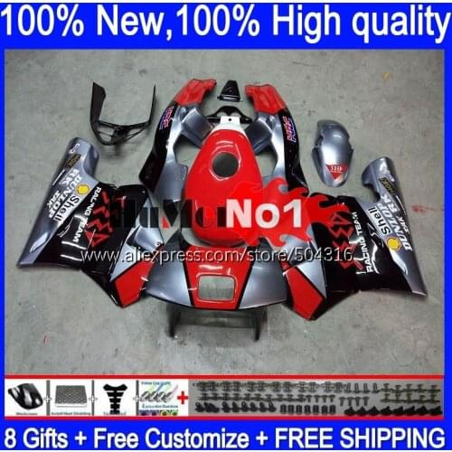 Body For HONDA NSR250R NS250 NSR 250 NSR 250R 1988 1989 131MC.15 MC16 MC18 PGM2 NSR250 R RR NSR250RR 88 89 Fairing silvery red