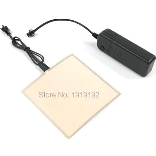 6 Colors Selected 10X10CM el sheet el panel for house,holiday,dispaly,car,festival,party decoration By DC-3V Steady on Driver