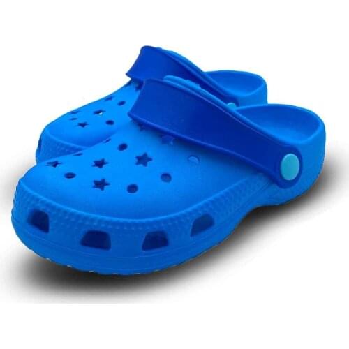 Male Child Blue Sports Crocks Sandals