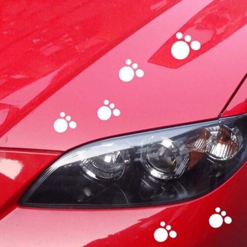 Motorcycle sticker Footprints sticker affixed to the personality of the car stickers cute cartoon stickers