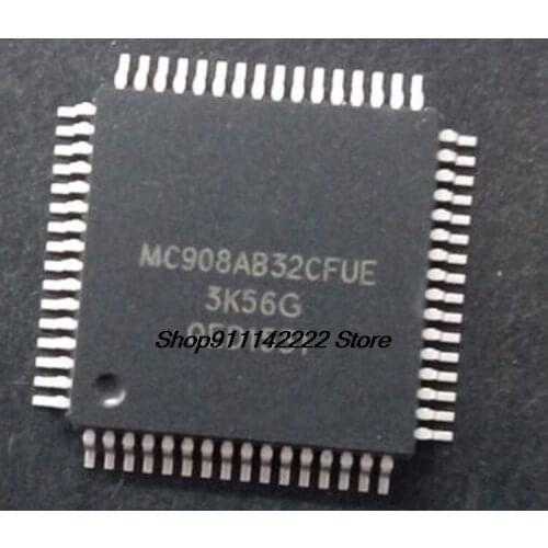 New 5Pcs/Lot MC908AB32 MC908AB32CFUE MC908AB32CFU 908AB32CFUE QFP-64