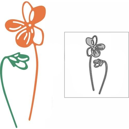 New Lazy Flower Plant Craft Embossing Mold 2021 Metal Cutting Dies for DIY Decorative Scrapbooking Album Card Making No Stamps