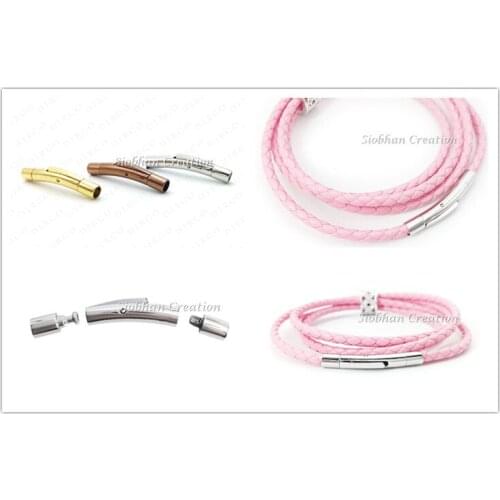 About The Fit 3mm 100Sets 316L StainlessSteel Clasps Necklace Bracelet Findings Buckle Trinodal Connector High Quality Wholesale